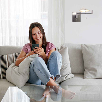 Wandlamp Retina 3402ST Staal