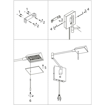 Wandlamp Retina 3402ZW Zwart