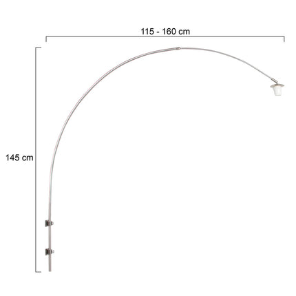 Wandlamp Sparkled Light 1481ST Staal