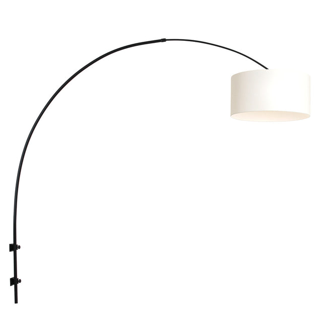 Wandlamp Sparkled Light 1481ZW+K10682S Zwart-Wit Chintz