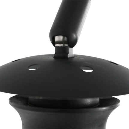 Wandlamp Sparkled Light 1481ZW+K1068RS Zwart-Grijs Linnen