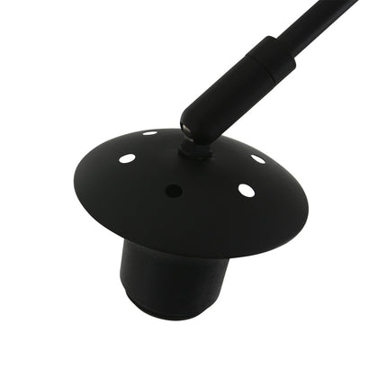Wandlamp Sparkled Light 1481ZW+K1068RS Zwart-Grijs Linnen