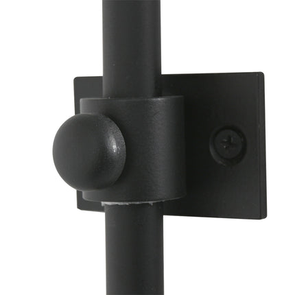 Wandlamp Sparkled Light 1481ZW+K1068RS Zwart-Grijs Linnen