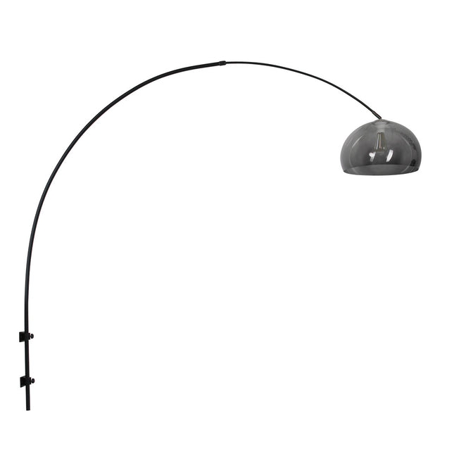 Wandlamp Sparkled Light 1481ZW+K11130S Zwart-Grijs Kunststof