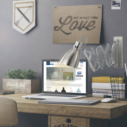 Wandlamp Spring 6290ST Staal