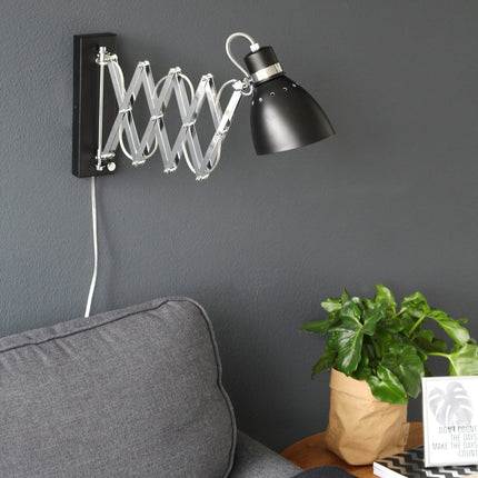 Wandlamp Spring 6290ZW Zwart