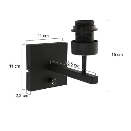 Wandlamp Stang 3085ZW Zwart