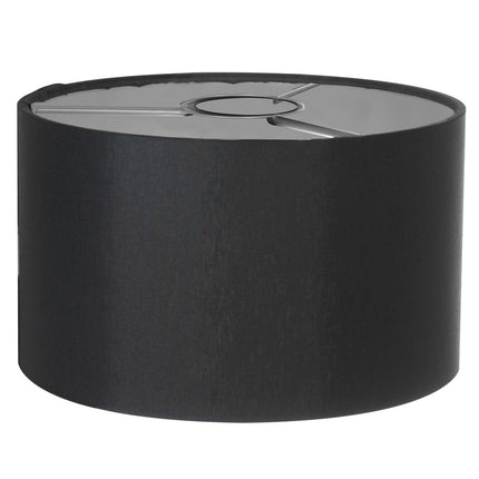 Wandlamp Stang 7200ZW Zwart + Kap Zwart Linnen
