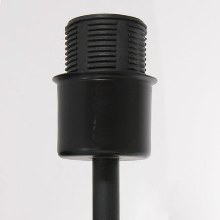 Wandlamp Stang 8206ZW Zwart + Kap Velours Zilver