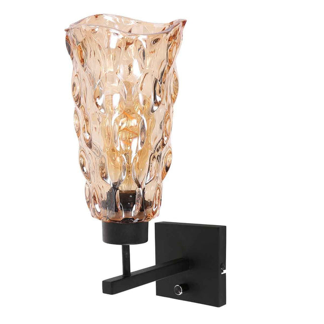 Wandlamp Vidrio 3839ZW amber geel glas