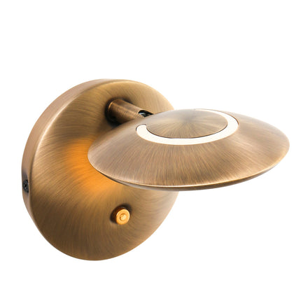 Wandlamp Zenith LED 1442BR Brons
