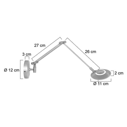 Wandlamp Zodiac 2110ST Staal