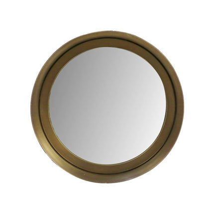 HSM Collection-Round Mirror-20x7x20-Gold-Metal 