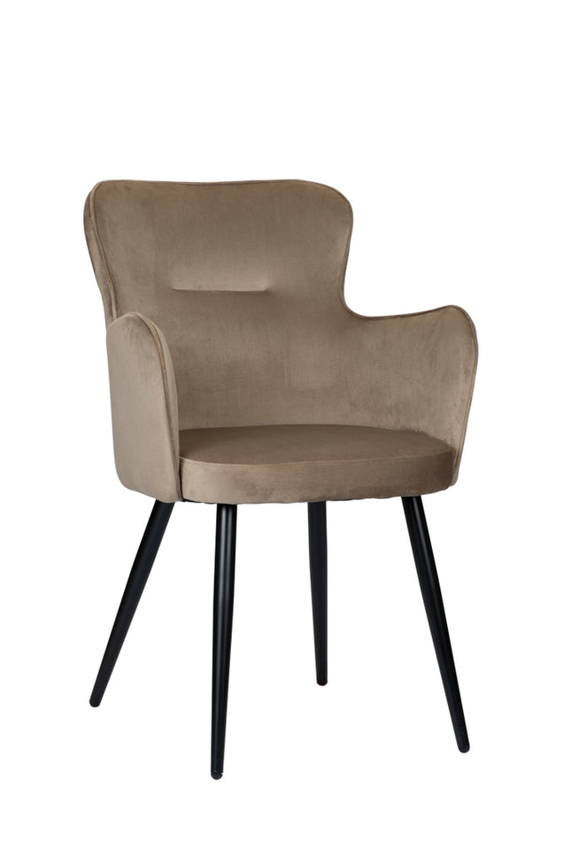 Eetkamerstoel Wing chair sand white (set of 2)