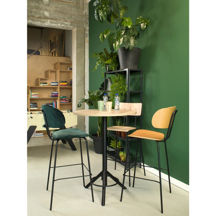 Barkruk Hoog Society Bo - Boucle Petrol