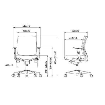 Huiswerk Mesh - Bureaustoel Ergonomisch Design (N)EN 1335