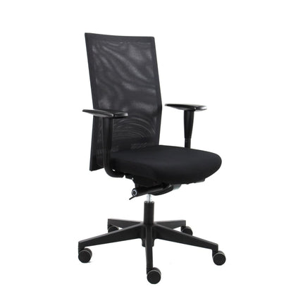 Jaarbeurs Mesh Zwart - Bureaustoel Ergonomisch Design (N)EN 1335