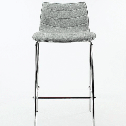 Verona Barkruk 75 cm - Wolvilt Fenice 455 zachtgroen - frame zwart