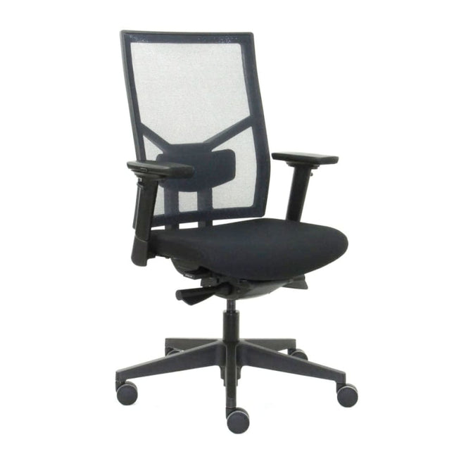 Zuidas Mesh Black Edition - Zitting in Regain - Bureaustoel Ergonomisch Design (N)EN 1335