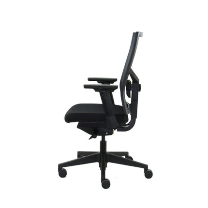 Zuidas Mesh Black Edition - Zitting in Regain - Bureaustoel Ergonomisch Design (N)EN 1335