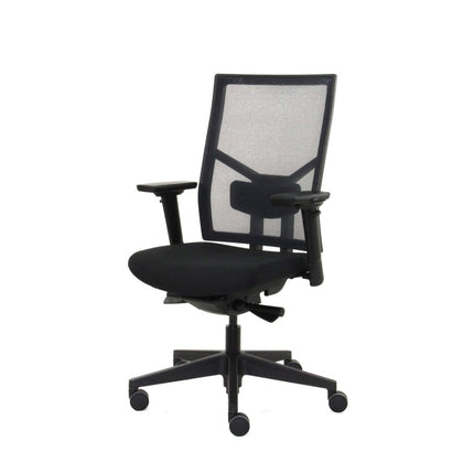 Zuidas Mesh Black Edition - Zitting in Regain - Bureaustoel Ergonomisch Design (N)EN 1335