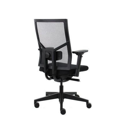Zuidas Mesh Black Edition - Zitting in Regain - Bureaustoel Ergonomisch Design (N)EN 1335