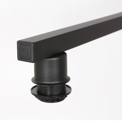 Zwarte 3-lichts hanglamp Stang 3981ZW met zwart linnen kappen met goudkleurige binnenkant