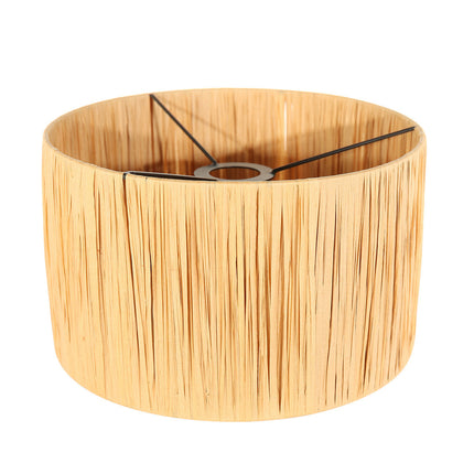 Zwarte wandlamp met zwenkarm Linstrom 3721ZW met naturel gras kap